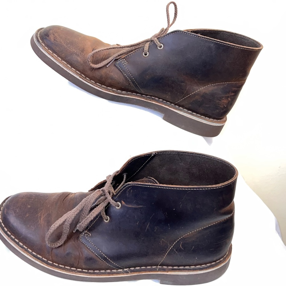 CLARKS Men LEATHER BOOTS 10.5 - Picture 4 of 7